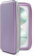 UENTIP CD Case,96 Capacity Hard Plastic DVD Case Holder for Car Home Travel | CD DVD Storage,Zipper Closure,Scratch-Resistant Sleeves,Stay Away Dust and Damp,Storage Music Video Gaming Discs Blu-ray by UENTIP