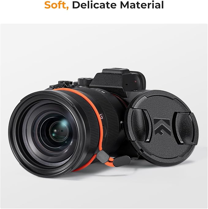 K&F Concept 86mm Lens Cap, 9-in-1 Center Pinch Lens Cover + Anti-Loss Keeper Leash + Microfiber Cleaning Cloth Kits Compatible with Nikon, Canon, Sony, Fujifilm Camera Lenses - Image 6