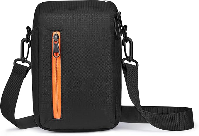 S-ZONE Camera Insert Bag Waterproof Lens Cube Case Compatible with Nikon Canon | Bottom and Side Zipper Openings, Adjustable Shoulder Strap, Compatible with Nikon Canon by S-ZONE