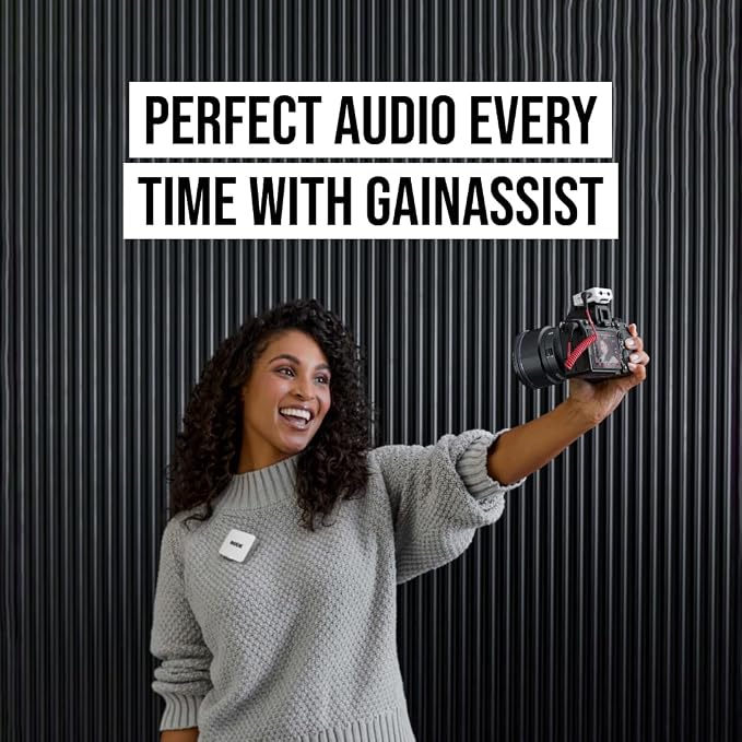 RØDE Wireless GO (Gen 3) – Compact Wireless Mic – Pristine Audio, 32-bit Float Recording, Automatic Level Control, for Phones, Cameras and Computers (White) | 32-bit Float Recording, Automatic Level Control, for Phones, Cameras and Computers (White) - Image 6