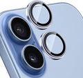 Camera Lens Protector for iPhone 17, Blue | AR+AF, 9H Tempered Glass, Individual Metal Ring, Anti Glare, Fall Protection, Camera Screen Cover by TENOC