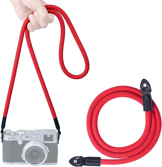 Vintage Camera Neck Strap,Nylon Rope Camera Shoulder Straps for Photographers Film DSLR - Image 9