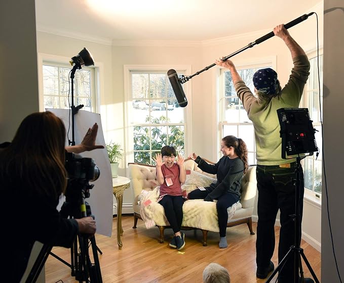 LyxPro Portable Mic Boom Pole Arm 5 Section Stretchable Padded Handheld Telescopic Aluminum Adjustable With Built In Internal XLR Cable Shotgun Zoom Microphones, Fish Pole extends 2.4’ - 9.25’ MPL-20 - Image 7