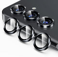 Korecase for Galaxy S25 FE Camera Lens Protector, 9H Tempered Glass Anti Scratch Camera Screen Protector Film Shcokproof Metal Ring Lens Protector for Galaxy S25FE (Black) by Korecase
