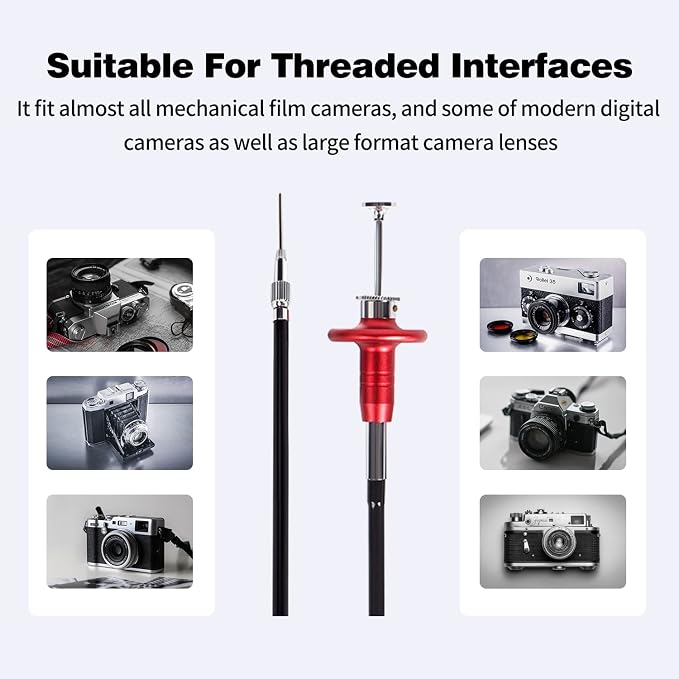 Shutter Release Cable 100cm 39” for Nikon Fujifilm Canon Olympus TLR SLR Camera - Image 6