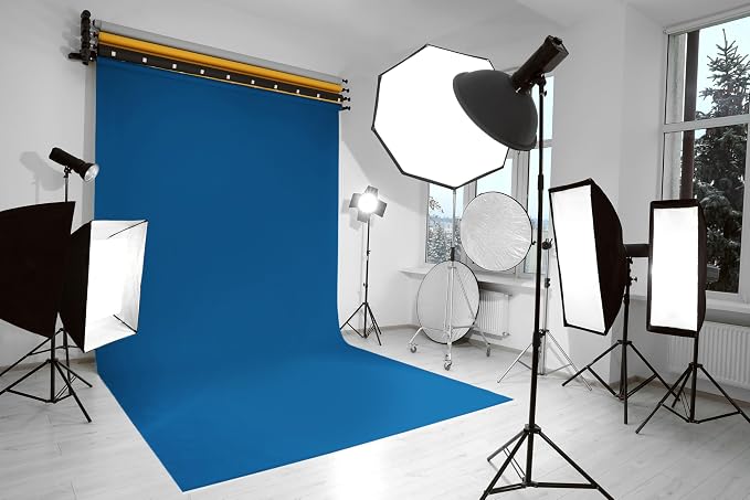 Denny Mfg Seamless Paper Backdrop for Photoshoot, Royal Blue, 86 in x 36 ft | Backdrop Roll, Matte Finish for Portraits, Product Photos and Video Shoots, Includes Free Roll Gaffer Tape (2 in x 13 ft) - Image 7