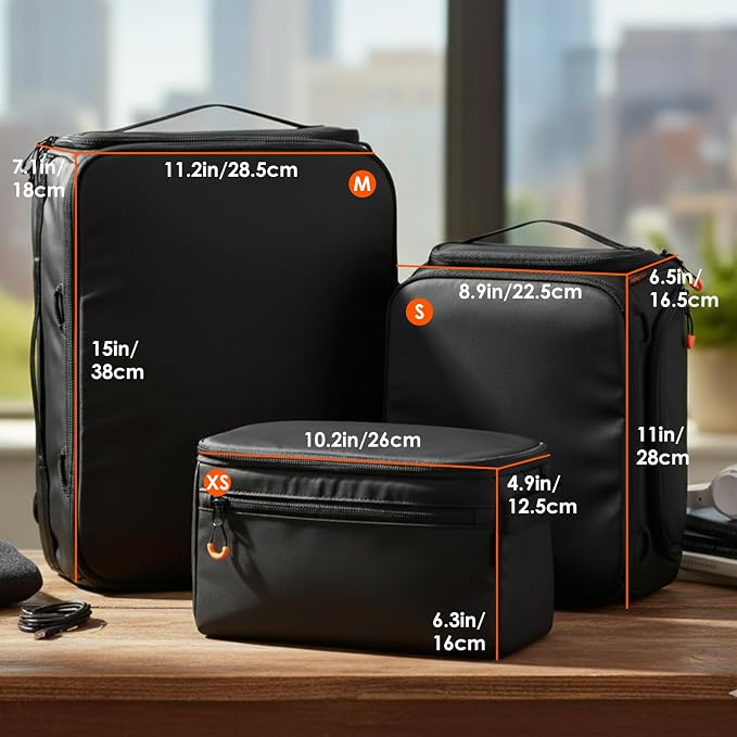 TARION Padded Camera Insert Bag Protective Framed DSLR Inner Case Organizer | Fits 1 Camera and 2 Lenses - Removable Lid Compatible for DSLR SLR Mirrorless Cameras ShellCore XS - Image 7