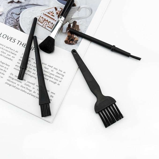 5 PCS Mini Keyboard Brushes, Anti-Static Brush for Small Spaces | 5 Different Types of Cleaning Brushes, Portable Nylon Bristle Brush, for Cleaning Small Crevices and Crannies - Image 5