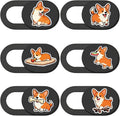 6Pcs 6 Styles Cute Camera Cover Slide Corgi Camera Cover Dogs Design Privacy Guard Webcam Protector for Laptop Desktop Computer Tablet Phone Notebook Mini PC Accessories Home Office Use by PRESSINART