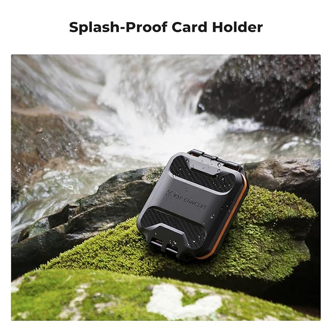 K&F CONCEPT 12 Slots Memory Card Case, Water-Resistant Card Holder | Anti-Shock Card Carrying Storage Box for 8 Micro SD SDXC SDHC TF Cards and 4 SD SDXC SDHC Cards, PM05 - Image 5
