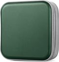CD/DVD Case Wallet, 48 Capacity, Dark Green, Plastic, Portable Storage Organizer | Zipper‑DVD Organizer, Scratch‑Resistant Sleeves Shield Discs From Dust & Damp; Stores Music, Video, Gaming & Blu‑ray Discs by Bivisen