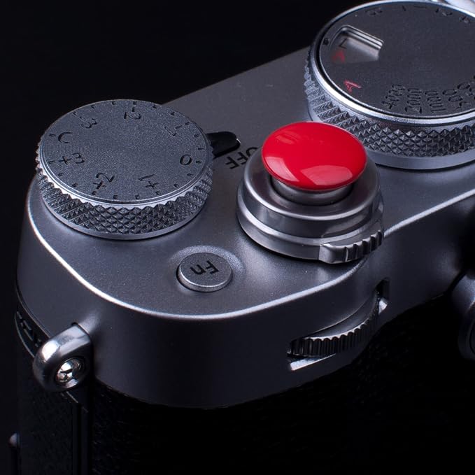 Red Metal Soft Shutter Release Button | Delicate Camera Shutter Button 11mm Concave 10mm Convex Surface(2 Pack) - Image 4