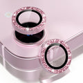 Choiche for iPhone 17e / 16e Camera Lens Protector Bling, Glitter-Soft Pink | Ultra HD, 9H Tempered Glass Camera Cover Screen Protector Metal Individual Ring Decoration Accessories, 1-Lens, 6.1-inch by Choiche