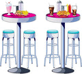 Soda Shop Tables & Stools Props Party Accessory (1 count) (2/Pkg) by Beistle