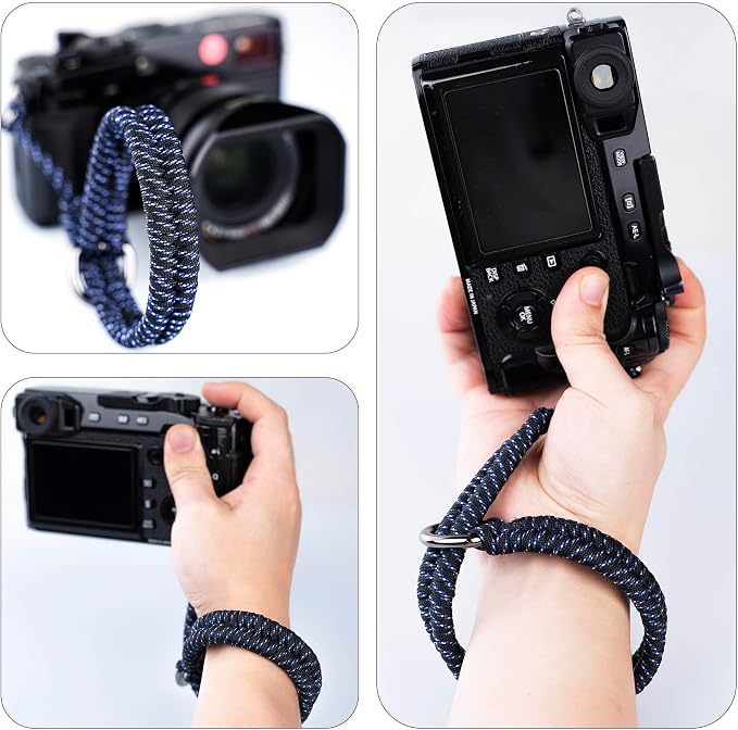 Paracord Camera Wrist Strap Lanyard-Quick Release for DSLR Mirrorless Blue | Adjustable wrist size,High-strength paracord material, lightweight 1.16oz, secure metal clasp,Fits Canon Nikon Sony Fuji - Image 7