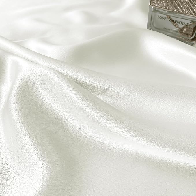 RUDONG M Satin Photography Backdrop, White, 3.3x2.5ft | Wrinkle-Free, Silky Fabric, For Jewelry/Cosmetics/Flat Lay/Studio, 100x75cm - Image 7