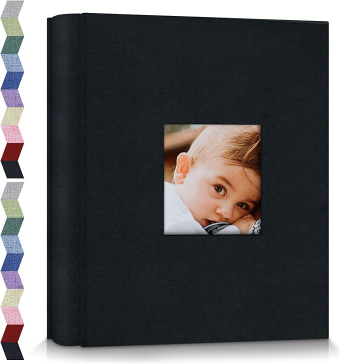 popotop Photo Album 4x6-600 Photos Photo Books with 600 Horizontal and Vertical Pockets,Linen Cover Albums for Family Wedding Anniversary Baby Vacation Pictures by Popotop