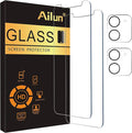 Ailun Screen Protector+Camera Lens Protector for iPhone 12 Mini, 2+2 Pack | 5.4 inch, Tempered Glass Film, HD by Ailun