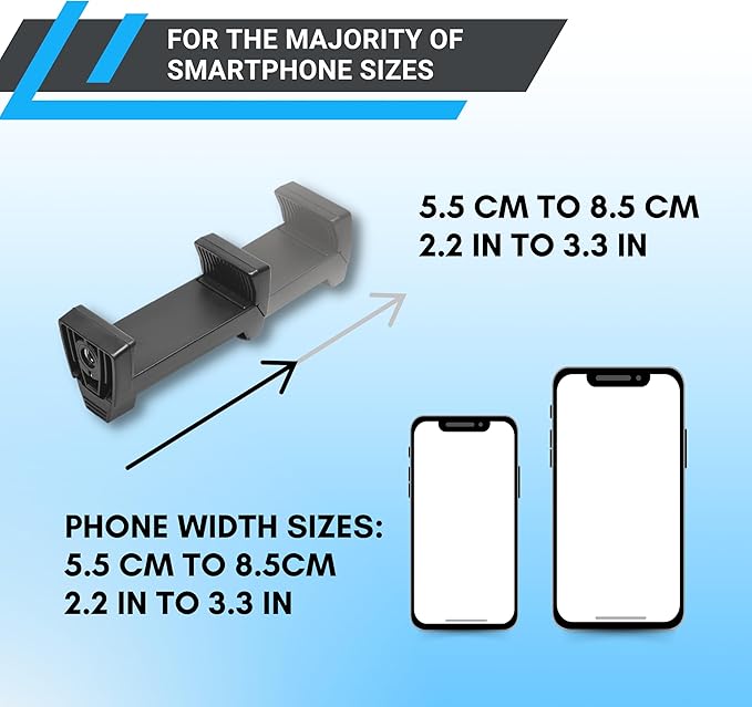 CamKix BarGrip Phone Mount for UTV Roll Bars of All Shapes - Compatible with Polaris, CanAm, Honda, Kawasaki, Wildcat - 360° Rotation for 1"-2" Cages RZR, UTV Smartphone Accessories - Image 3
