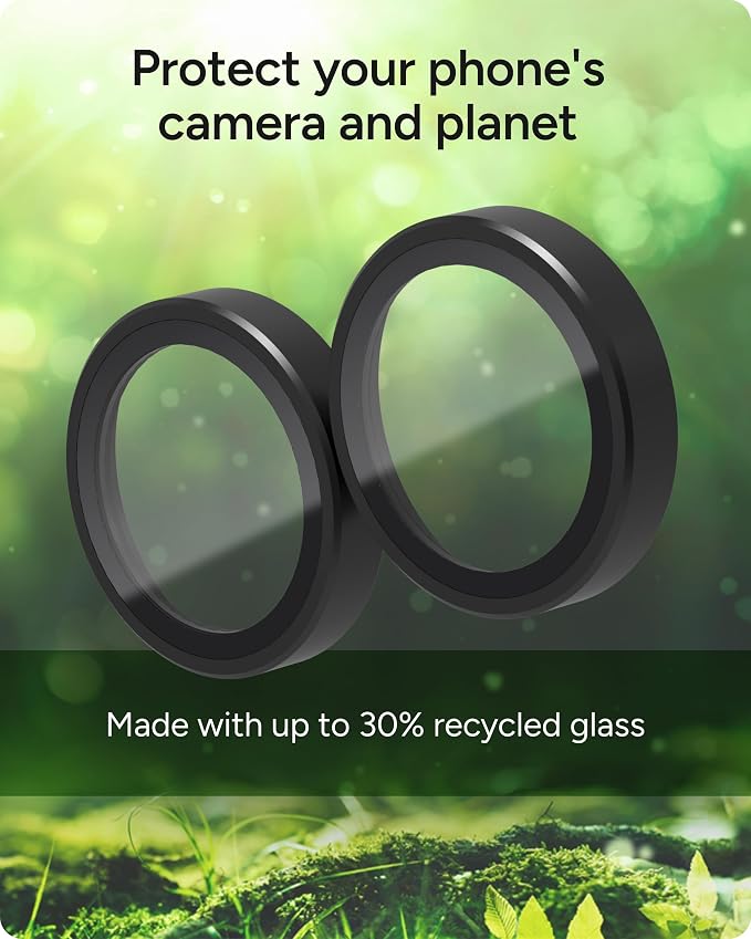ZAGG Glass Elite Anti-Reflective Samsung Galaxy Z Flip7 Camera Lens Protector – Anti-Glare Technology, Maximum Impact & Scratch Resistance, InvisibleShield, Smudge-Free Surface, Recycled Materials - Image 7