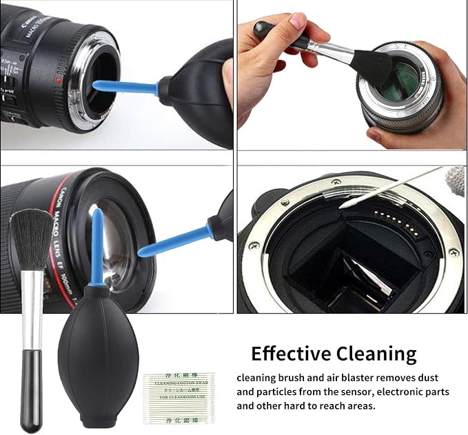 Professional DSLR Camera Cleaning Kit with APS-C Cleaning Swabs, Microfiber Cloths, Camera Cleaning Pen, for Camera Lens, Optical Lens and Digital SLR Cameras. - Image 5