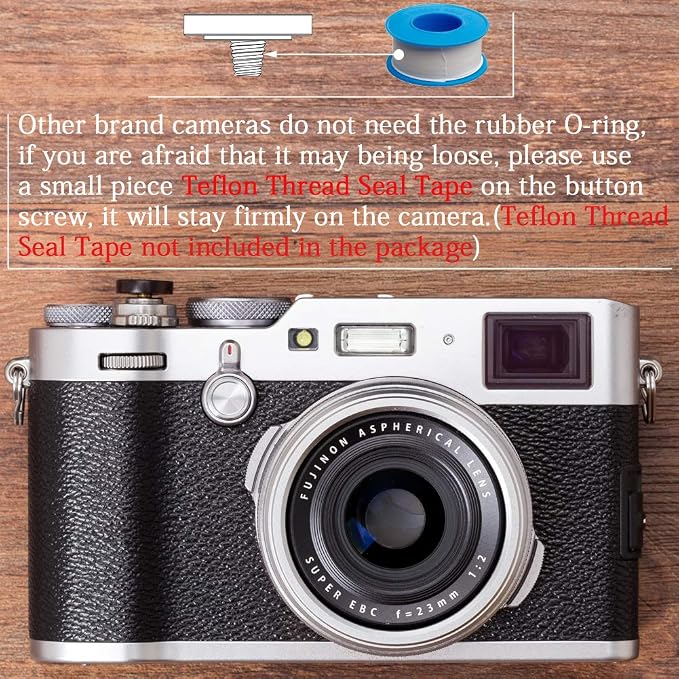 Wood Soft Shutter Release Button | Delicate Camera Shutter Button 12mm Concave Surface Black(Wood Grain Random) - Image 4