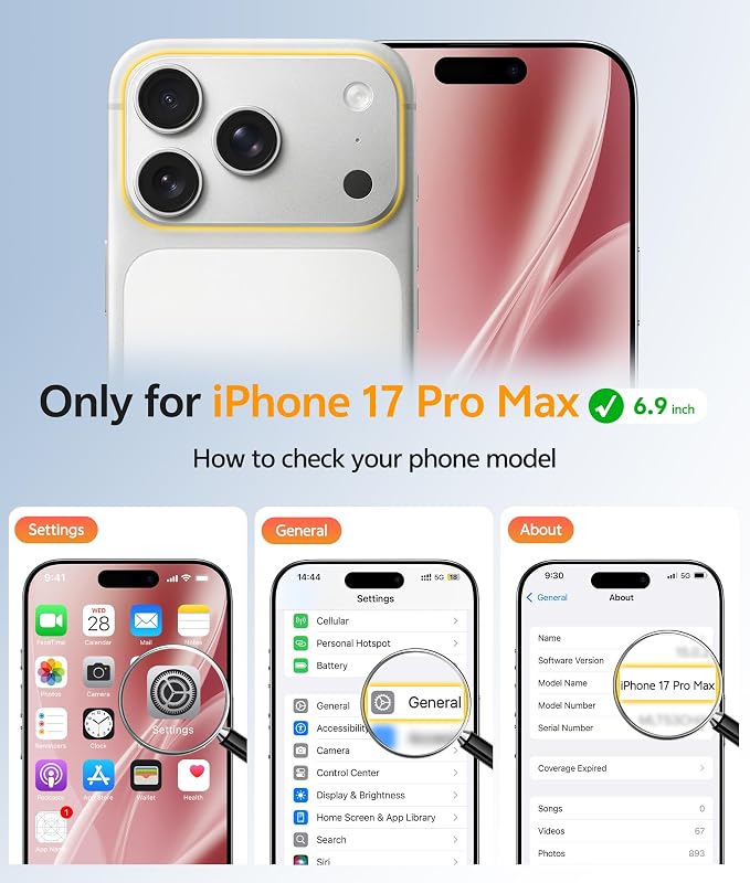 FNTCASE for iPhone 17 Pro Max Case, Fit for Magsafe, Screen Protector | Full Camera Protection, Translucent Matte, 14FT Military Grade Drop Proof, Shockproof Protective Phone Cover, Wine Red - Image 2