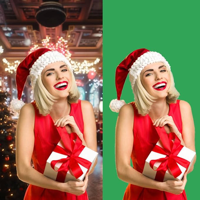 GFCC Greenscreen Backdrop Chromakey Streaming Photography, 10x20FT | Non-Reflective, Easy Hang, Multipurpose Background for Gaming Studio Photoshoot Christmas Party Video Recording High Density - Image 5