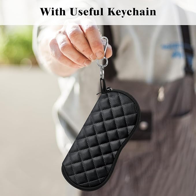 MoKo Sunglasses Soft Case Ultra Light Neoprene Zipper Eyeglass Case for Men Women - Image 5