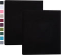 Mublalbum 2 Pack Small 8x10 Photo Album, 52 Pockets, Linen Cover,Black | Linen Cover, Portable Mini Picture Book, Holds 52 Vertical Pockets for Artwork Postcards, Picture Storage by Mublalbum