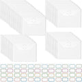 50 Pieces Clear Stamp and Die Storage Bag, Resealable Plastic Die Storage Pocket Large Die Cuts Stencil Storage Pockets for Card Making DIY Scrapbooking, 5 x 7 Inch with 6 Sheets Label Stickers by CYFUNDESIGN