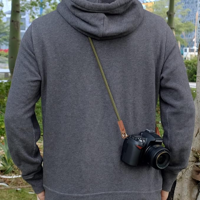 VKO Camera Strap,Soft Rope Camera Neck Strap, Shoulder Strap for DSLR SLR Mirrorless Camera with Round Hole Interface 100cm - Image 4
