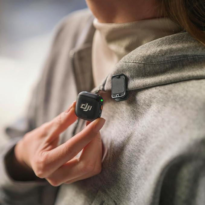 DJI Mic 3 Transmitter, Wireless Mini Mic for iPhone/Camera/Android | Lightweight & Intuitive, Lavalier Microphone, 32-bit Float, Integrated Timecode, Vlog, Interview, Streaming - Image 9