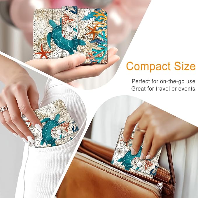 Sea Turtle Small Photos Album for 2x3 Inch Films, 56 Pockets | Mini Cute Picture Book, Wallet Size, for Polaroid Fujifilm Instax Mini Instant Camera Printer, Kpop Photocard Binder Holders - Image 6