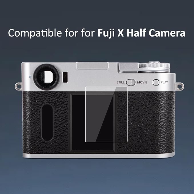 kinokoo (3 Packs) Fuji X Half/X-Half Screen Protector, 0.25mm 9H Hardness Tempered Glass Film for Fujifilm X Half/X-Half Compact Camera LCD Screen Acessories - Anti-Scratch & Easy Installation - Image 2