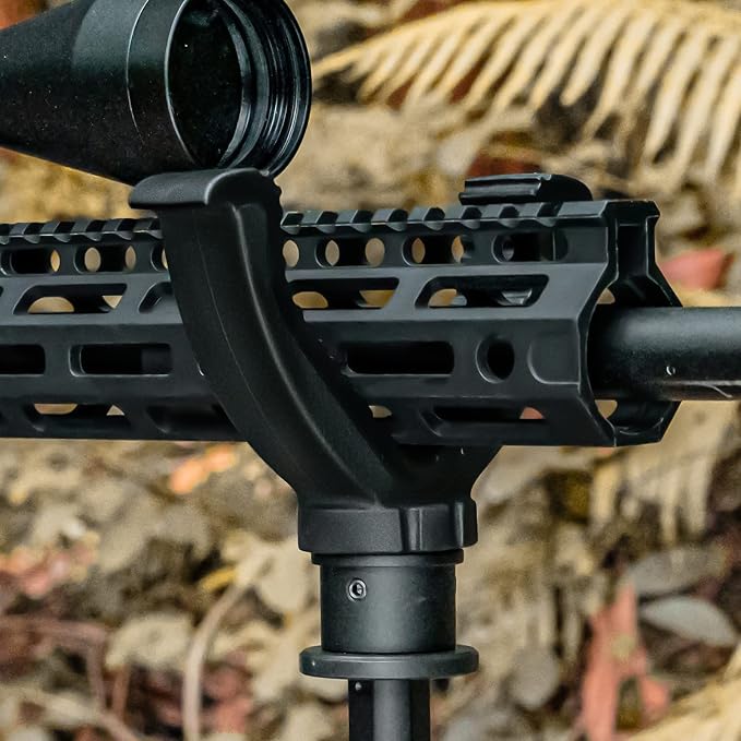CVLIFE V Yoke Holder Shooting Rest Shooting Tripod Rifle Rest | Portable V Yoke Rest Mount Tripod for Rifle Shooting V Yoke Head for Outdoors Activities - Image 7