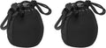 PATIKIL Camera Lens Bag, 2 Pcs 2.8" IDx3.9 H Drawstring Lens Pouch with Thick Protective Neoprene, Lens Case for DSLR Camera Lens, Water Coffee Cups Black by PATIKIL