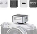 ZENIKO ZF04 Mini Flash,Manual Speedlite for Single Hot Shoe Cameras(Silver) | 20g compact flash,dual power,372 flashes,1/200s sync,metal shell,ideal for portrait vlog street macro indoor shooting by ZENIKO