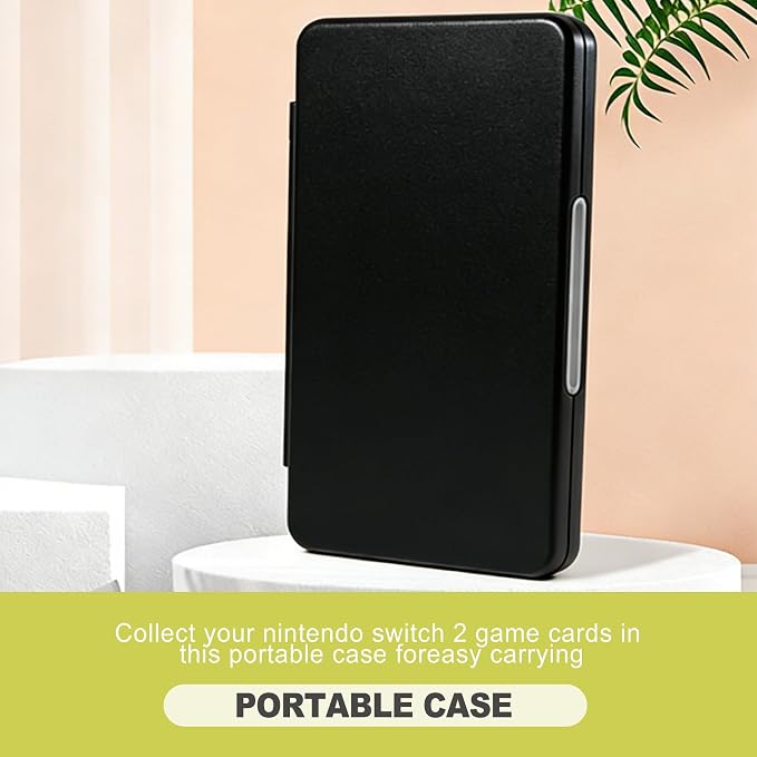 24 Slots Game Card Case Compatible with Nintendo Switch OLED Lite Portable Cartridge Storage Box Hard Shell Protective Holder with Micro SD Memory Slots Black - Image 4