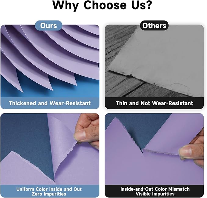 YSKE-Seamless Purple Paper Backdrop Roll for Photography,Photo Background,and Photoshoot Cover–Roll of Paper with Backdrop Cover for Background Stand,Thick Anti-Wrinkle Matte(106.9''x36' Purple) - Image 2