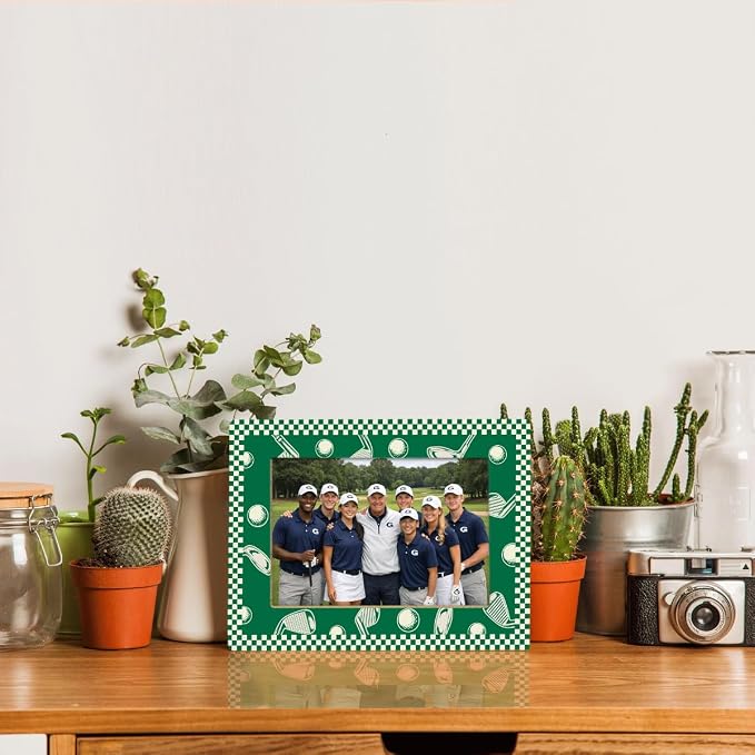 Golf Picture Frame, Golf Room Decor, Golfer Desk Decoration | A freestanding golf frame for team and course photos, ideal for office desks, shelves, clubhouses and trophy displays. - Image 5