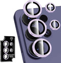 for Samsung Galaxy S26 Ultra Camera Lens Protector, Individual Metal Ring Tempered Glass Lens Cover, [Strong Adsorption] Scratch Resistant Ultra-Thin HD Clear Lens Cover, 1 Set-Lavender by Btscase