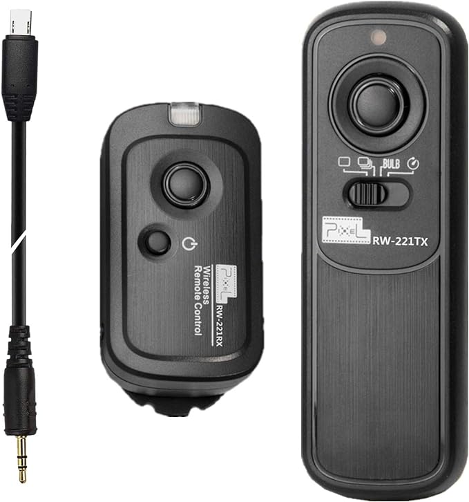 Pixel 2.4G Wireless Remote Control S2 Camera Shutter Release for Sony | For Sony RM-SPR1 ZV-1 A58 A68 A1 A9 A7 A7R A7S A5000 A5100 A6000 A6300 A6400 A6500 A6600 RX100II HX300 HX400 HX50V HX90 by Pixel