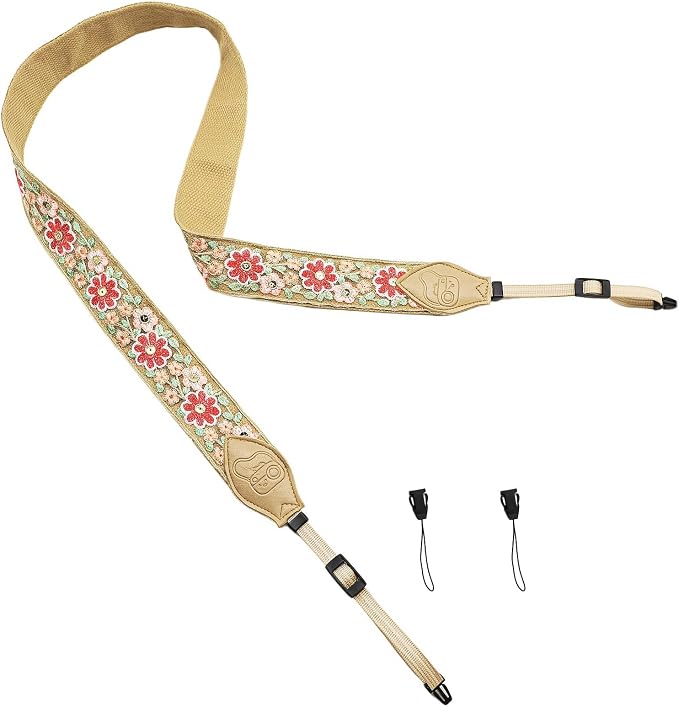 Camera Straps for Photographers, 1.5" Leather Camera Neck Strap, Quick Release Shoulder Camera Strap for All Cameras - Image 2