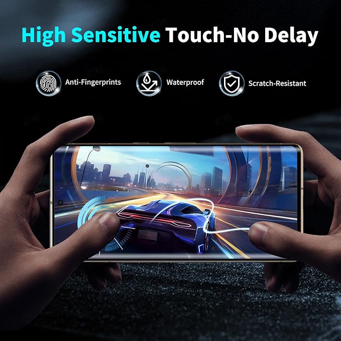 Didisky 2+2 Pack Screen Protector for Google Pixel 7 Pro, 9H Hardness,Touch Sensitive,Easy Install - Image 6