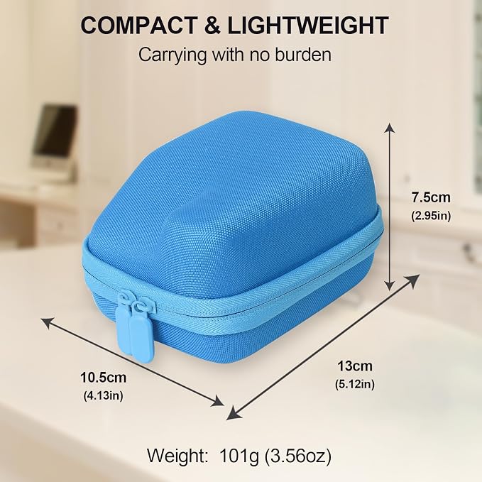 Protective Storage Case Compatible with Polaroid Go Instant Film Cameras - Polaroid Go 9035/9071/ 9070 Travel Case with Wrist Band - Blue - Image 3