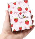 Strawberry Bow Small Photos Album for 2x3 Inch Films, 56 Pockets | Mini Cute Picture Book, Wallet Size, for Polaroid Fujifilm Instax Mini Instant Camera Printer, Kpop Photocard Binder Holders by Lebrocoli