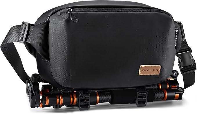 K&F CONCEPT 2 in 1 Camera Sling Bag, Everyday Shoulder Bag | Multifunction Photography Compact Crossbody DSLR Portable Bag, Compatible for Canon/Nikon/Sony, BS01 by KFCONCEPT