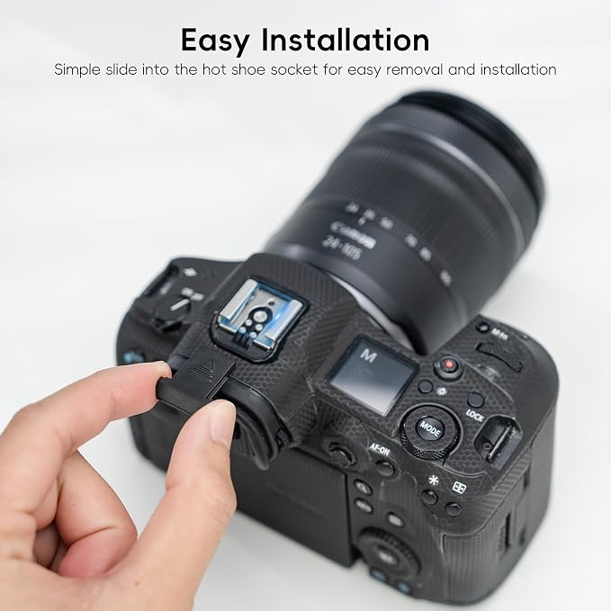 JJC 2 PCS Camera Hot Shoe Cover Cap for Canon R100 R5 R6 RP Rebel T7 DSLR | Anti-Scratch & Dustproof, for Canon EOS R100 R5 R6 RP 5D Mark IV 6D Mark II M50 Mark II Rebel T8i T7i T7 T6i SL3 SL2 - Image 3