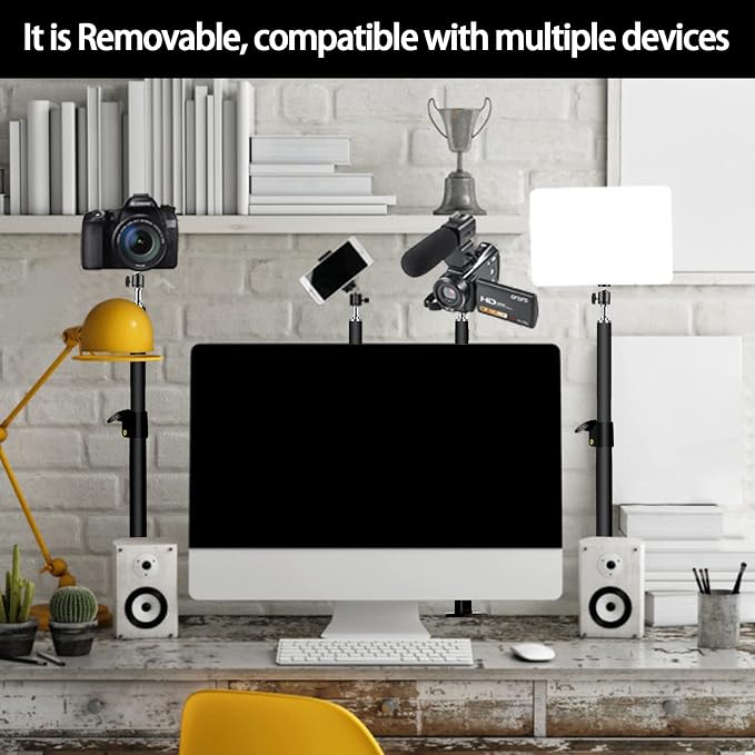 LED Desk Bi-Color Video Light, Key Light with C-Clamp Stand | 2700K-5700K Dimmable, Wireless Remote, Studio Photography Lighting - Image 6